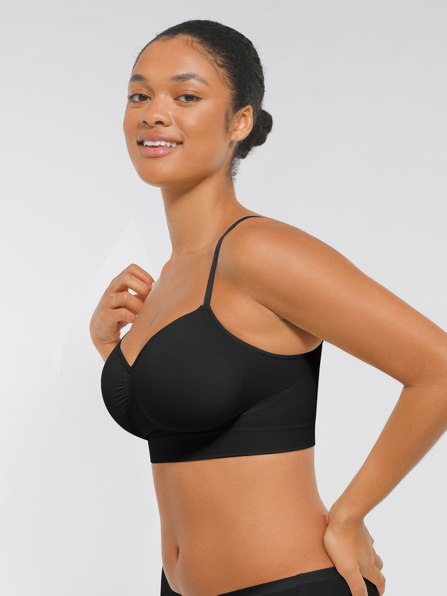 Plus Size Seamless Bra for Women Push-Up Breathable Back Control Bra