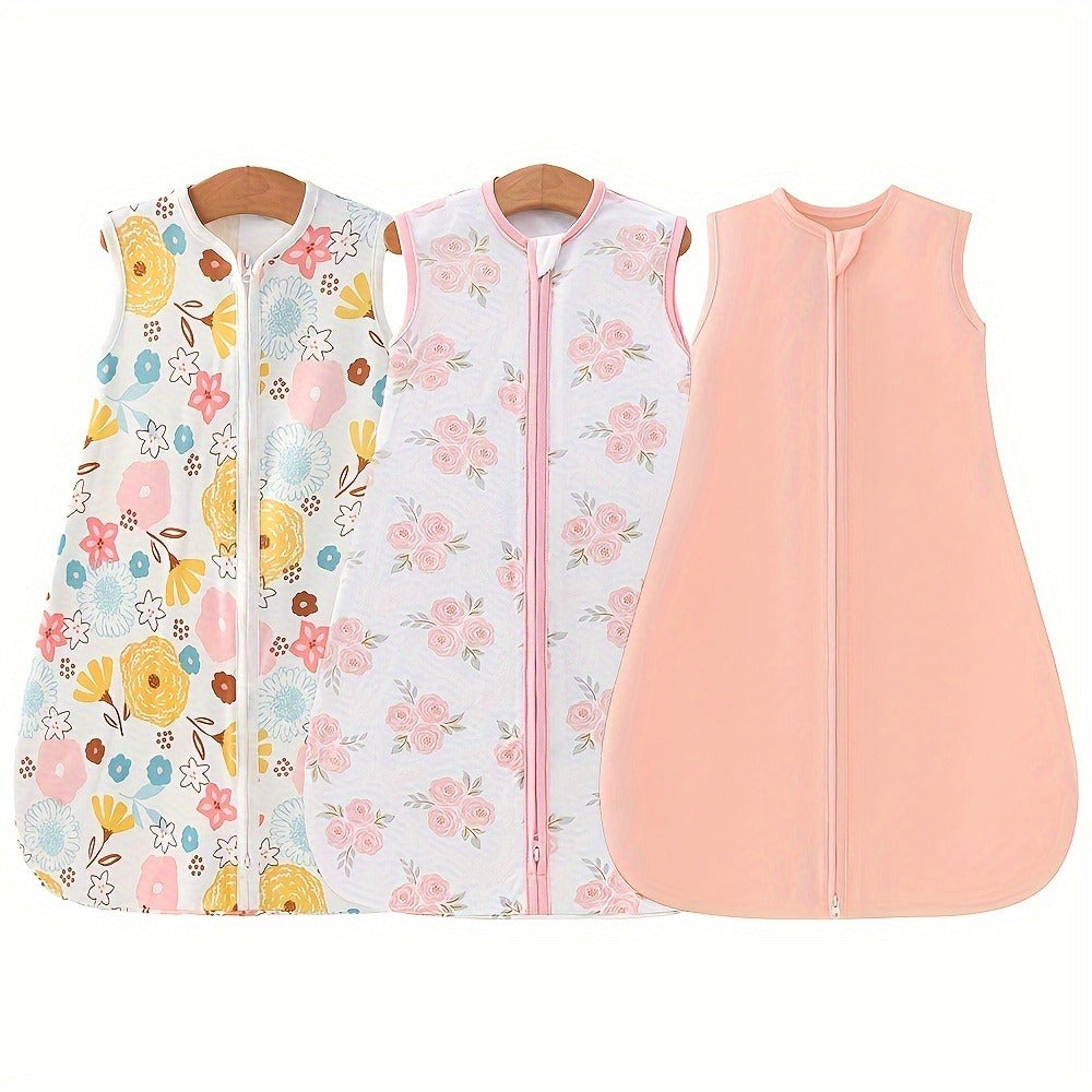 Baby Swaddle Sleep Sack Set - Two-Way Zipper Multipack