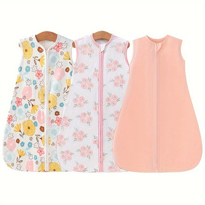 Baby Swaddle Sleep Sack Set - Two-Way Zipper Multipack