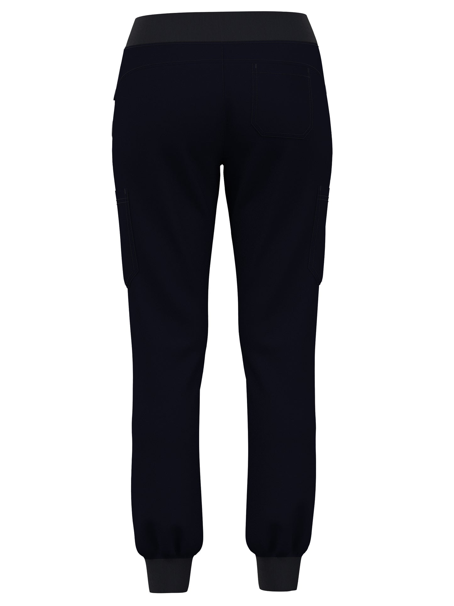 Scrub Pants for Women Jogger Pants with 5 Pockets Rib Waistaband Light Ultra Soft 4 Way Stretch 423