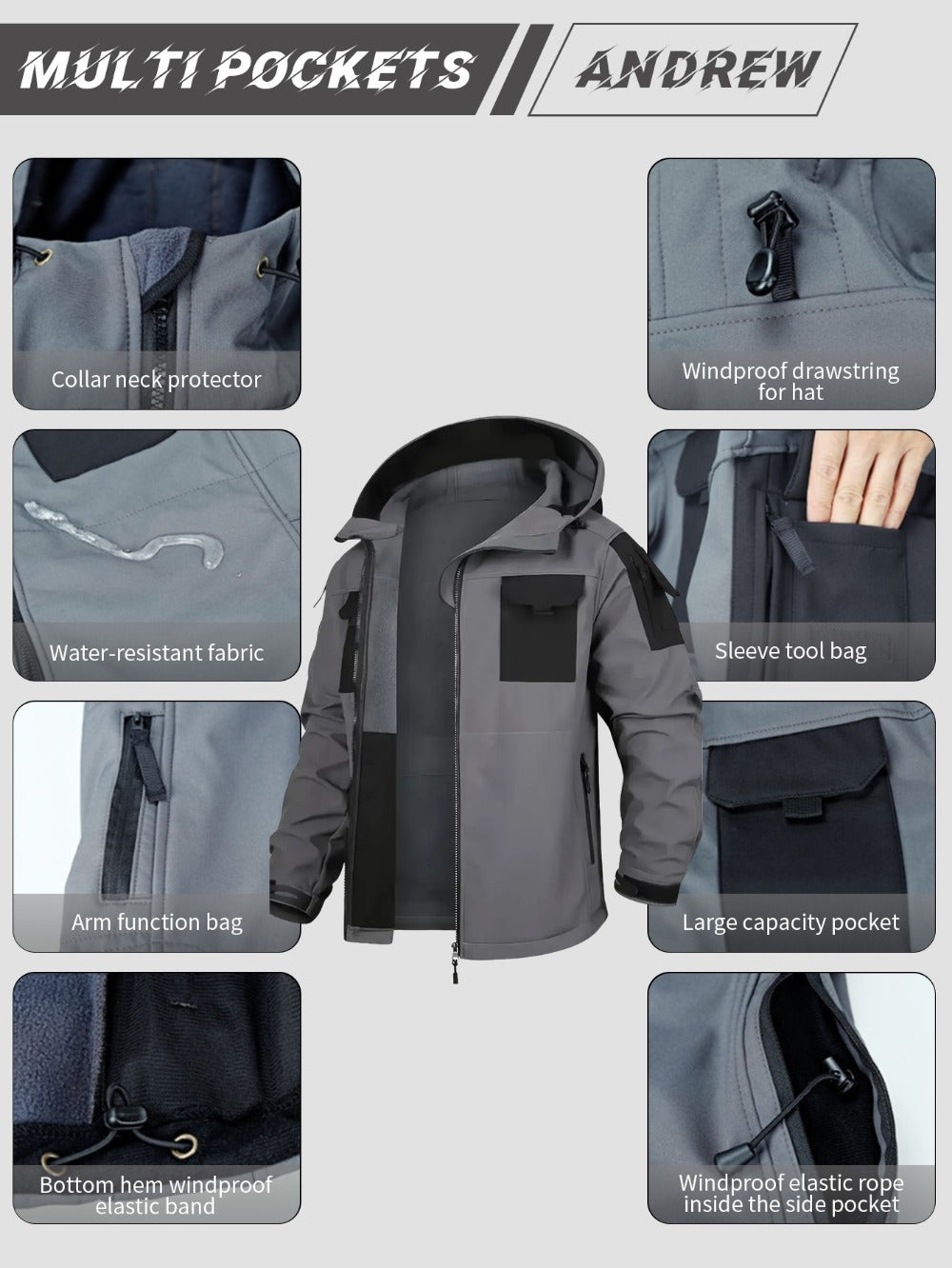 Men's Versatile Fleece Zip-Up Coat