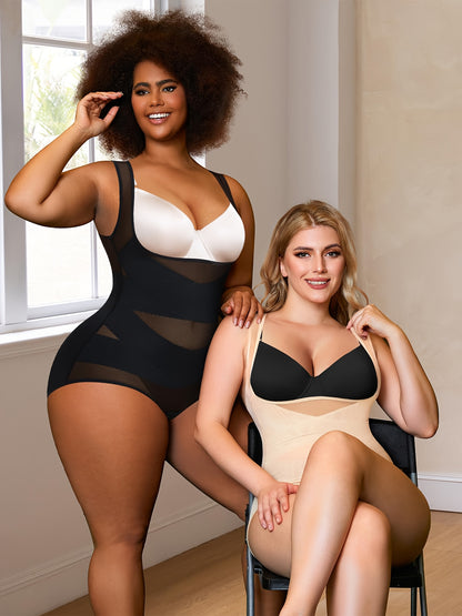 Plus Size Shapewear Bodysuit for Women Tummy Control Body Shaper Seamless Faja Colombian Waist Trainer Girdle