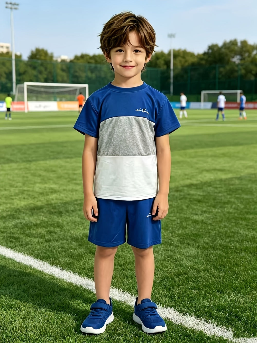 Boys' Casual Outfit Set - Short Sleeve Fall 8213