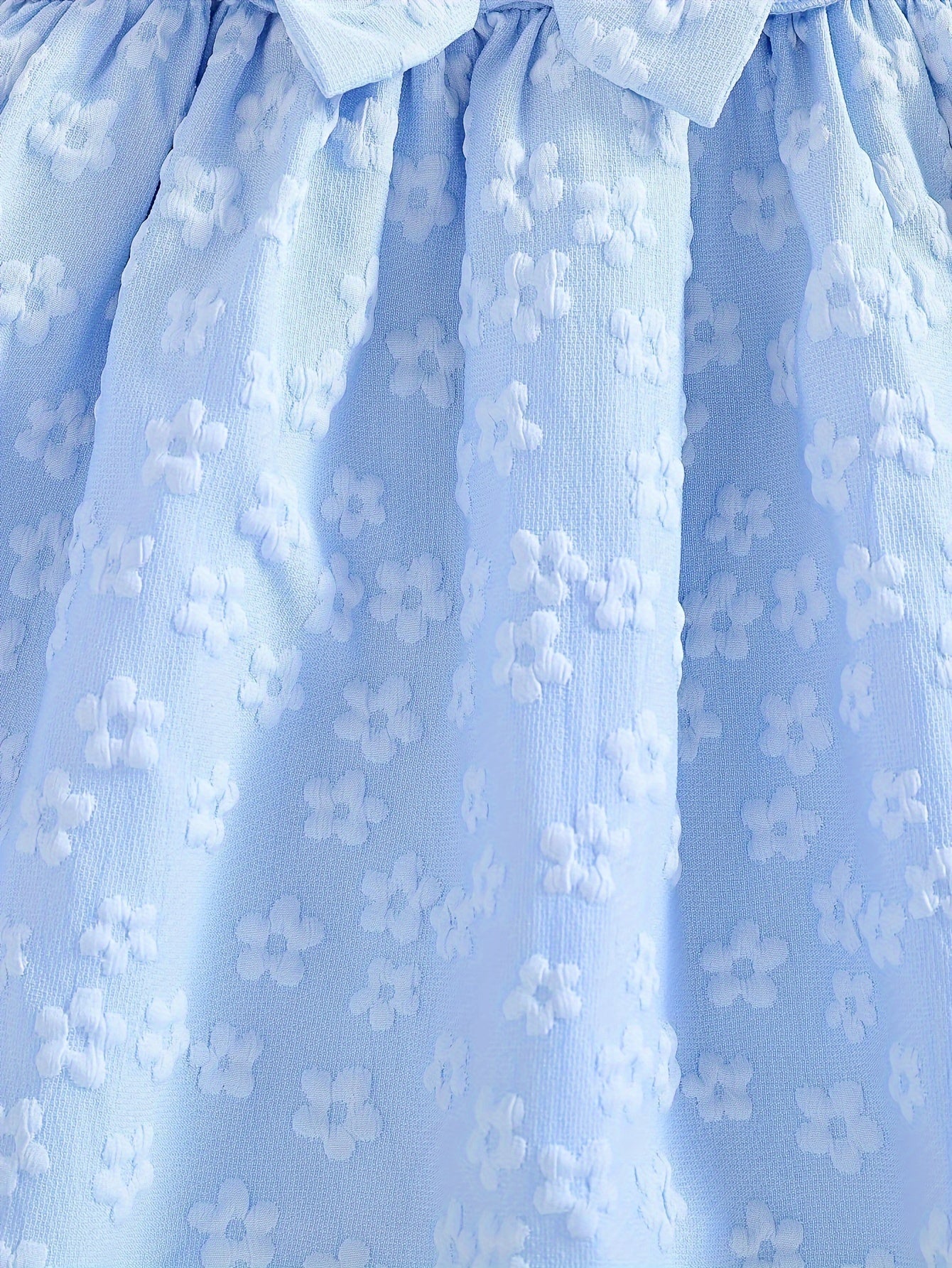 Baby Girl Clothing, Baby Products, Newborn Baby Girl Clothing, Baby Girl Summer Versatile And Cute Round-neck Plain-color Ruffled Floral Princess-style Dress. Baby Girl Casual Dress. Back-to-school Promotion. Valentine's Day Gift.