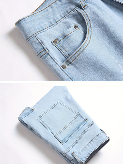 Men'S Slim Fit Jeans Stretch Ripped Skinny Jeans for Men, Fashion Straight Leg Comfort Flex Waist Casual Pants, Pants for Men, Pantalones Para Hombr, Mens Sweatpants