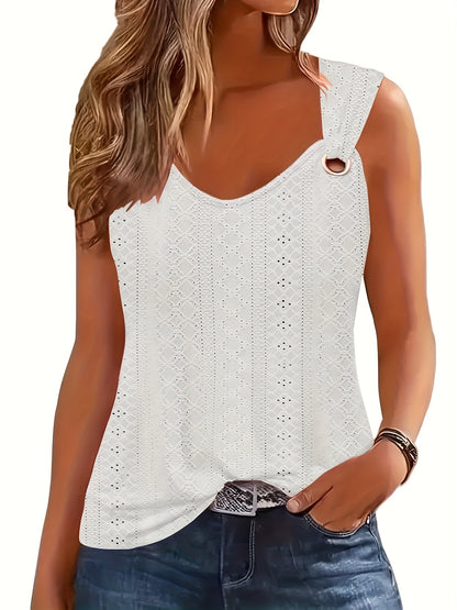 Summer Ladies Trendy T-shirt V-neck Sleeveless Tops Casual Loose Comfortable Vest Women