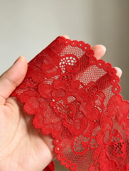 14pcs Comfortable And Breathable Lace Panties, Sexy Bikini Briefs, Solid Color Floral Lace, Scalloped Trim, Elastic Skin-friendly Hipster, Semi Sheer Low-waist Women's Underwear