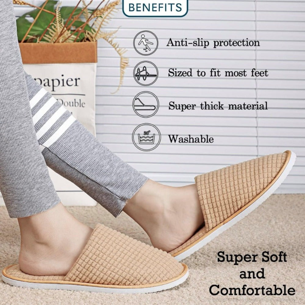 Women's Slippers – Non-Slip Sole Plush Lined for Everyday Wear