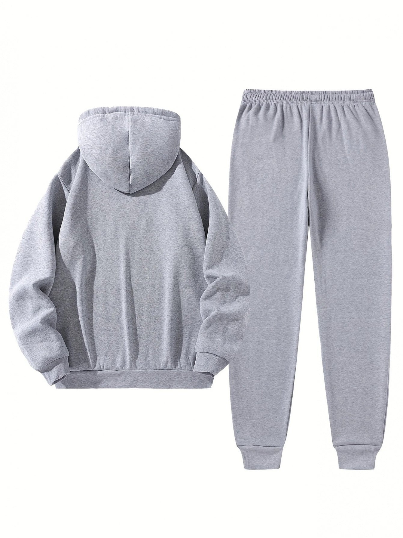 Men'S PARIS Letter Print Hoodie And Drawstring Sweatpants Set