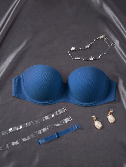 Strapless Invisible Bra, U-shaped Backless Push-up And Non-slip, Invisible And Non-slip When Wearing A Backless Dress Or Tube Top, A Must-have Underwear for Parties And Dates for Both Big And Small Breasts
