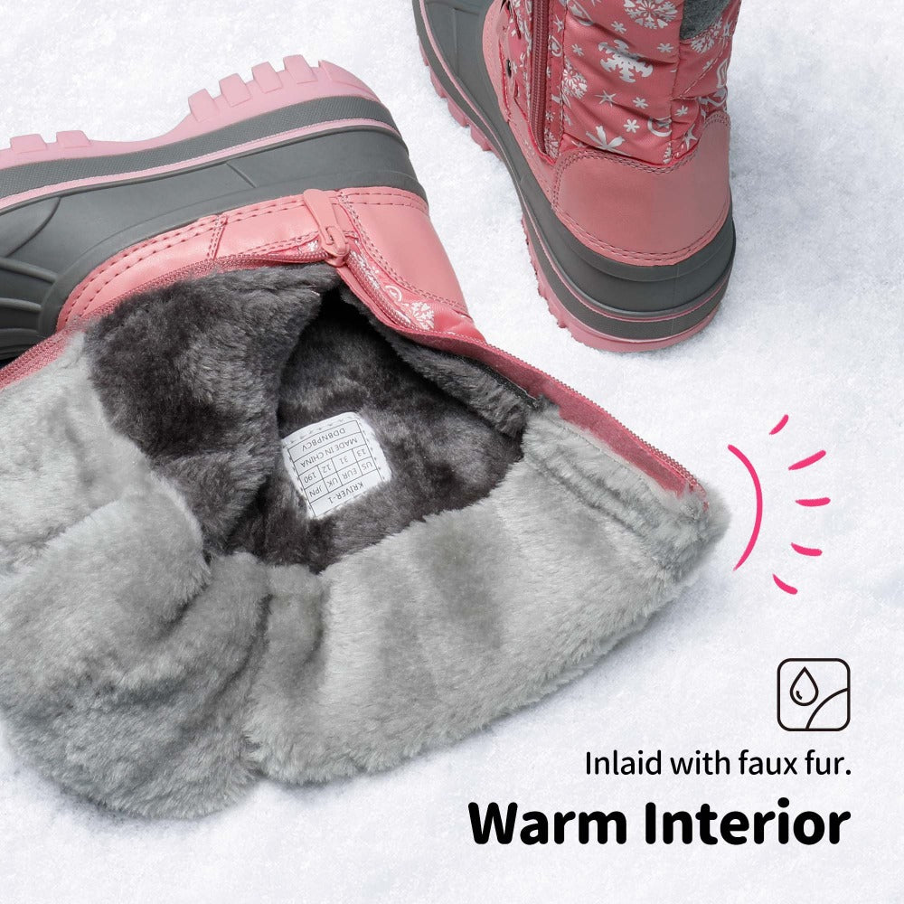 Kids' Insulated Snow Boots - Warm Winter Design 934565