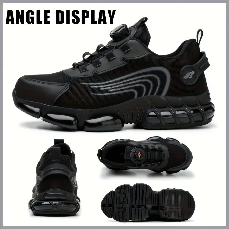 Men's New Fashionable Work Shoes, Puncture-resistant, Impact-resistant Safety Shoes, Sturdy And Durable, Lightweight Industrial Work Shoes