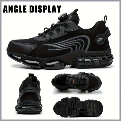 Men's New Fashionable Work Shoes, Puncture-resistant, Impact-resistant Safety Shoes, Sturdy And Durable, Lightweight Industrial Work Shoes