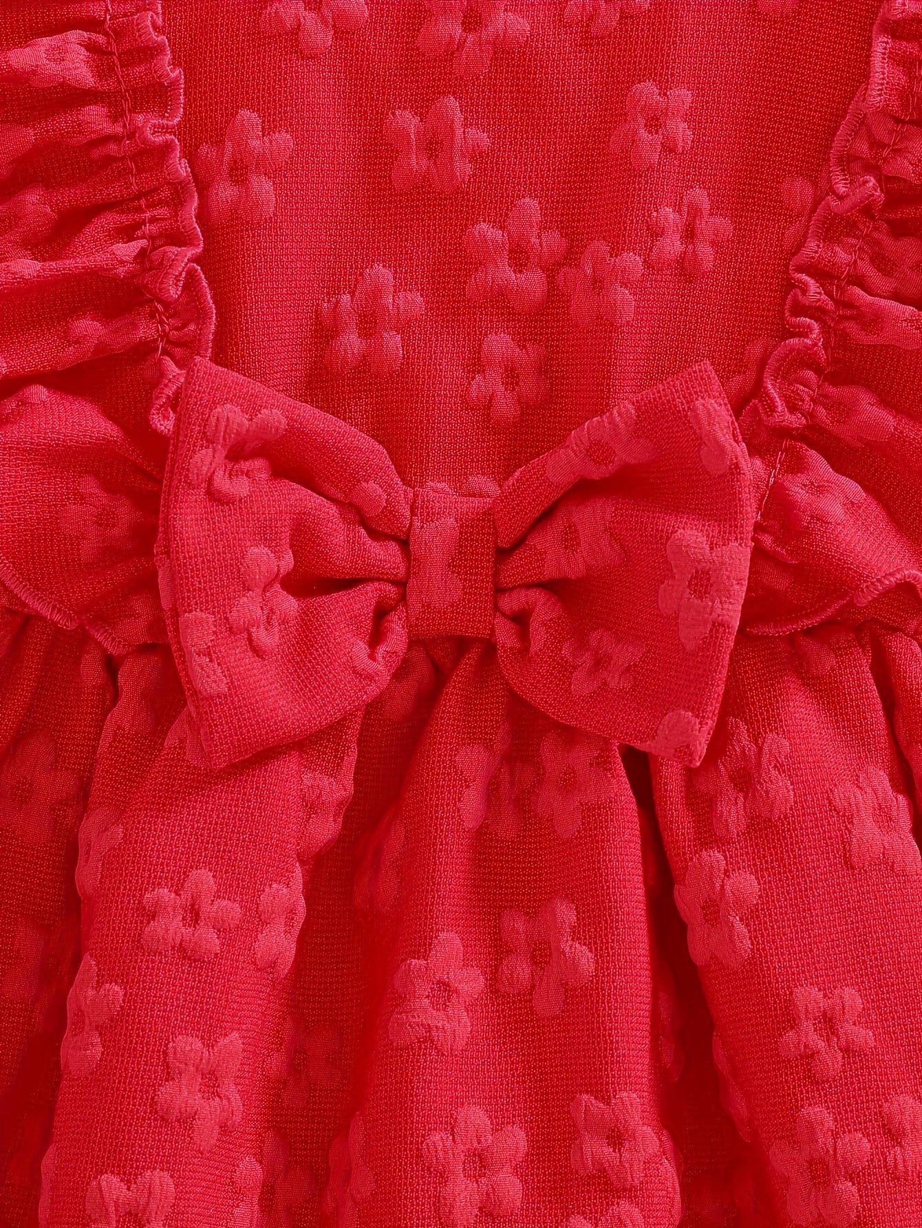 Baby Girl Clothing, Baby Products, Newborn Baby Girl Clothing, Baby Girl Summer Versatile And Cute Round-neck Plain-color Ruffled Floral Princess-style Dress. Baby Girl Casual Dress. Back-to-school Promotion. Valentine's Day Gift.