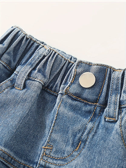 Trendy Layered Denim Skirt with Pocket for Girls, Comfortable Summer Skirt, K-Pop Style