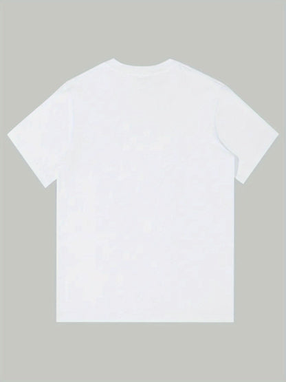 Men's Graphic T-Shirt - Round Neck Short Sleeve Travel Style 621349