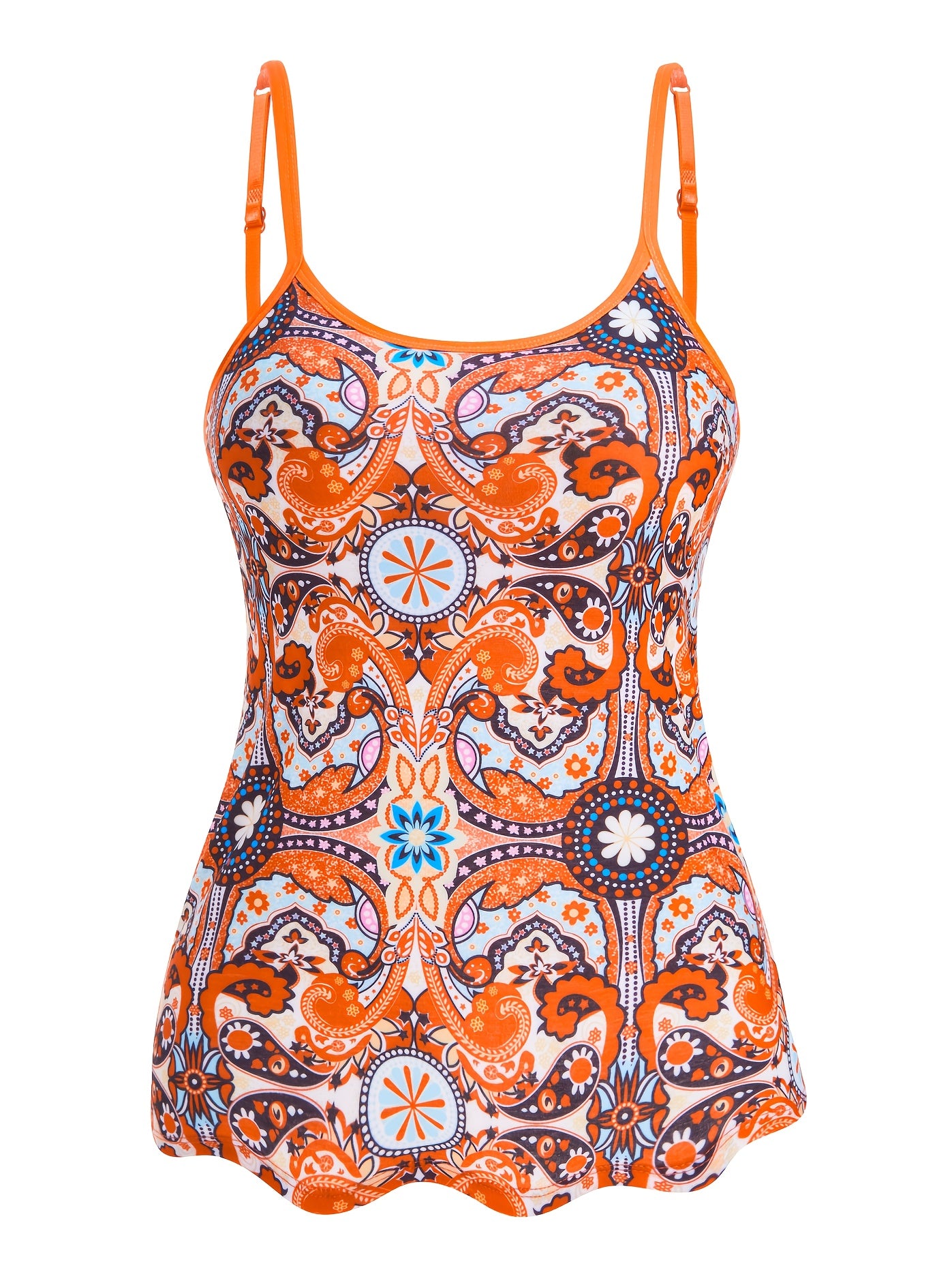 Women's Sleeveless Built-In Bra Tops - Adjustable Spaghetti Strap Layering Tanks/Pajamas, Breathable And Comfortable In Ultra-Soft Seamless Fabric, Ideal for Fall Winter Layering, Perfect for Casual, Formal, Occasions(Black, Turquoise, Orange)