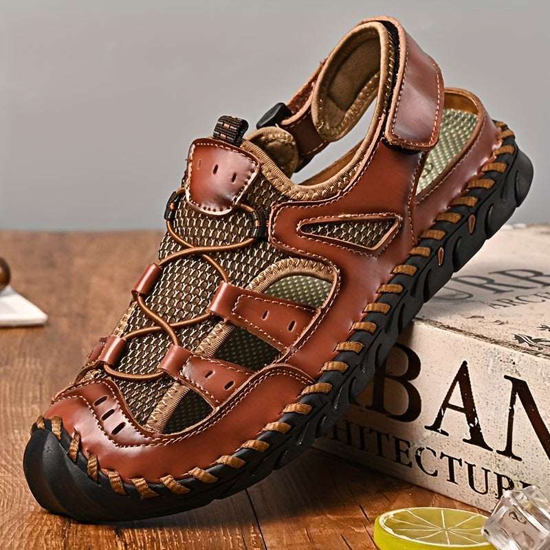 GREKS Men's Closed Toe Sports Sandals-Non-slip Quick-drying Men's Water Sandals Beach Shoes-Soft Casual Walking Breathable Shoes, Sports Sandals for Men, Sandals for Men High Quality, Shoes for Men Sandals, Sandals for Women Summer, Orthopedic