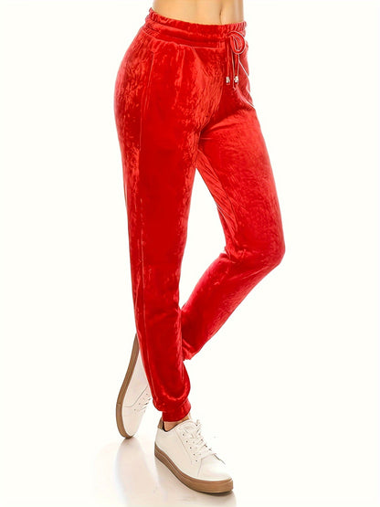BCCSK Casual Velvet Jogger For Women/ Super Soft Warm Winter Leggings Yoga Pants/ Women'S Clothings