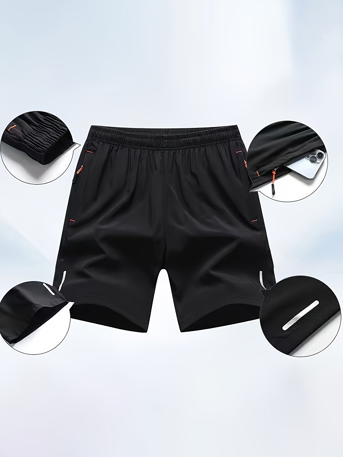 5pcs Men's Activewear Shorts - High-Performance, Budget-Friendly! Breathable, Stretch Fabric for Workouts & Daily Life | Imported From China, Sizes for Every Guy (Up to 220.46LB)