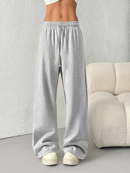3pcs Spring And Summer Trendy Versatile Long Pants [Soft Joggers] Sizes Run Large, It Is Recommended to Choose One Size Smaller. Women'S Soft Joggers - Loose Fit, Elastic Waistband with Drawstring, Double Side Pockets - Machine Washable