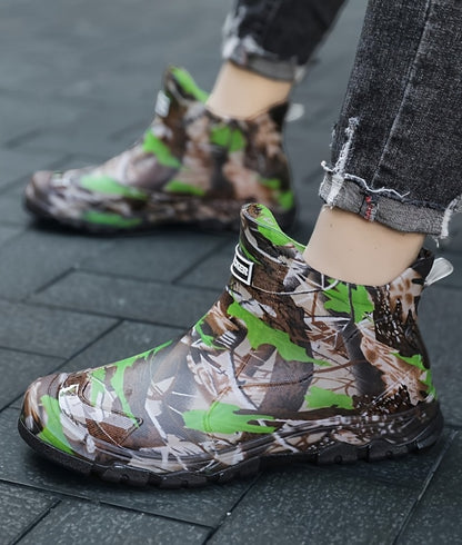 Men's Rain Boots - Slip-On Ease