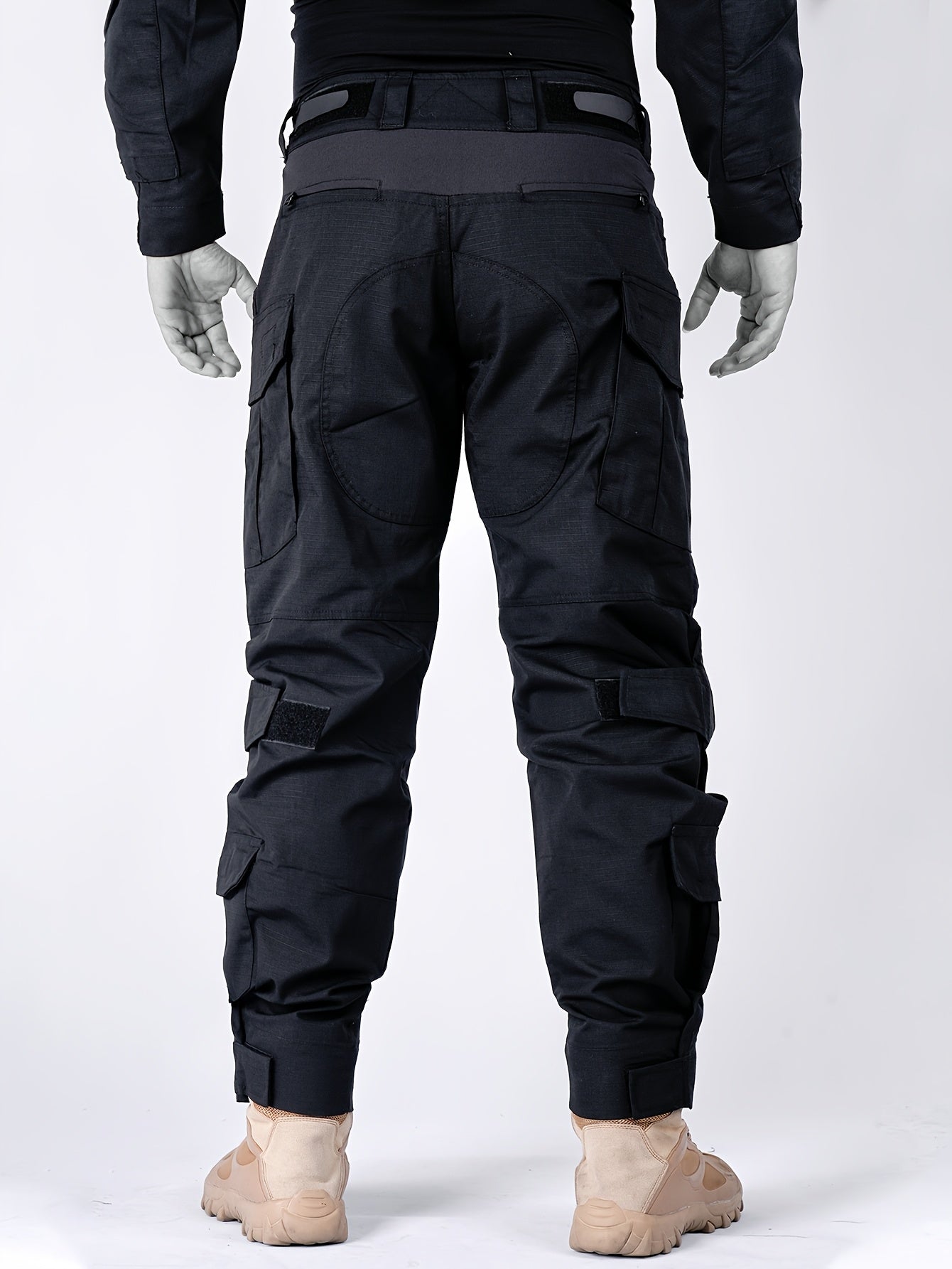 Men'S Tactical Pants with Knee Pads, Outdoor Cargo Work Pants Hunting Pants 10 Pockets (No Belt)