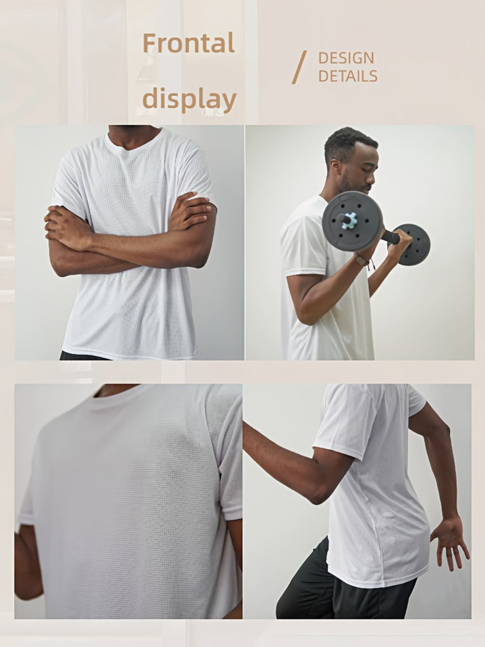 Men's Plaid Performance T-Shirt - Crew Neck