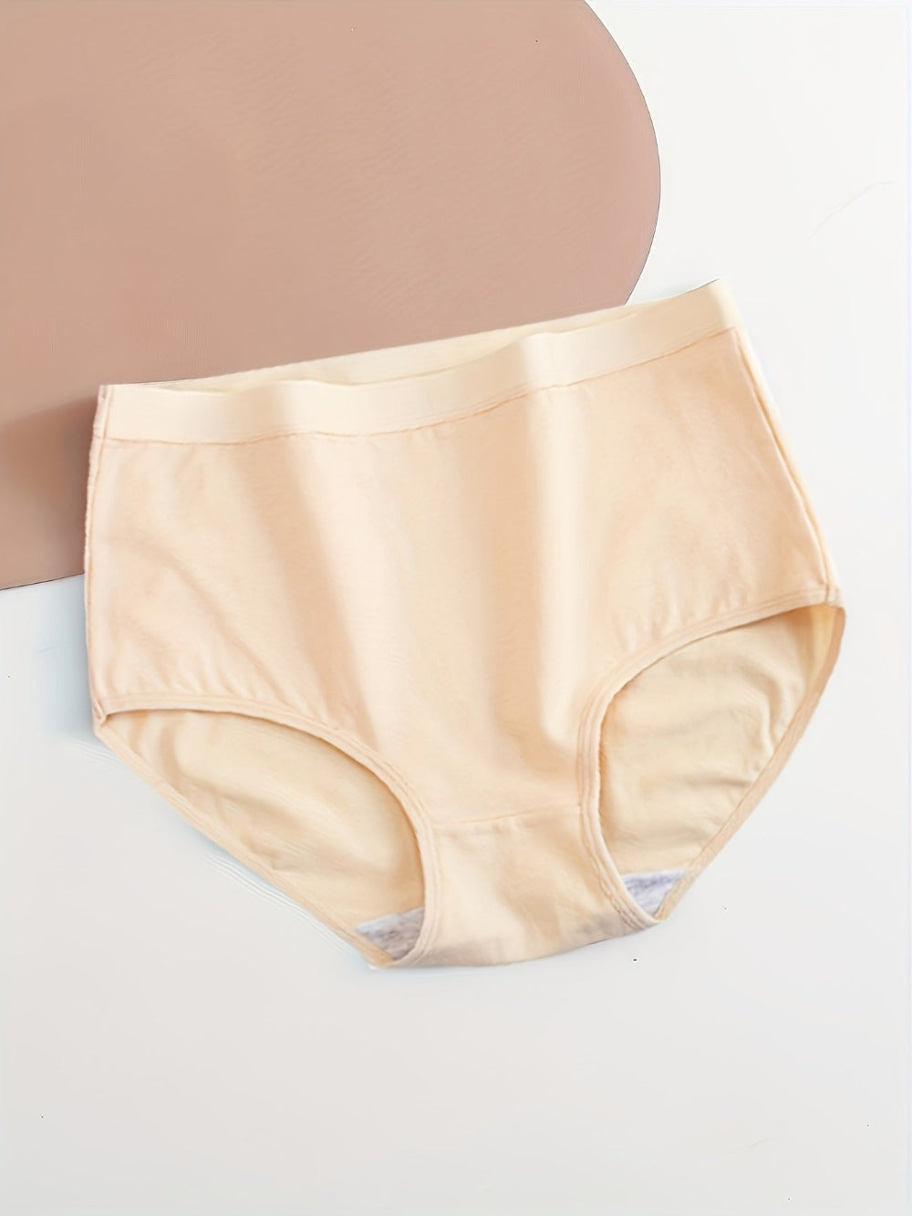 Women's 10-Pack High-Waist Seamless Briefs - Solid Color Daily Comfort