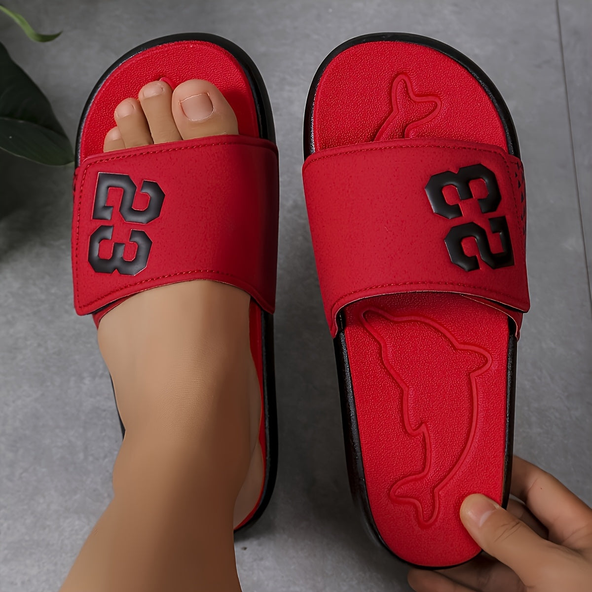 Summer Men's Outdoor Leisure Sports Sandals, Suitable for Both Indoor And Outdoor Use, Walking, 23, Trendy And Fashionable, Basketball