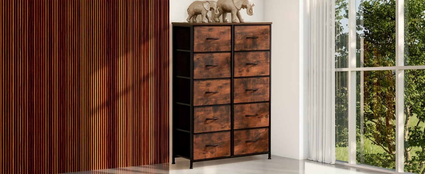 Fabric Drawer Dresser - Space-Saving