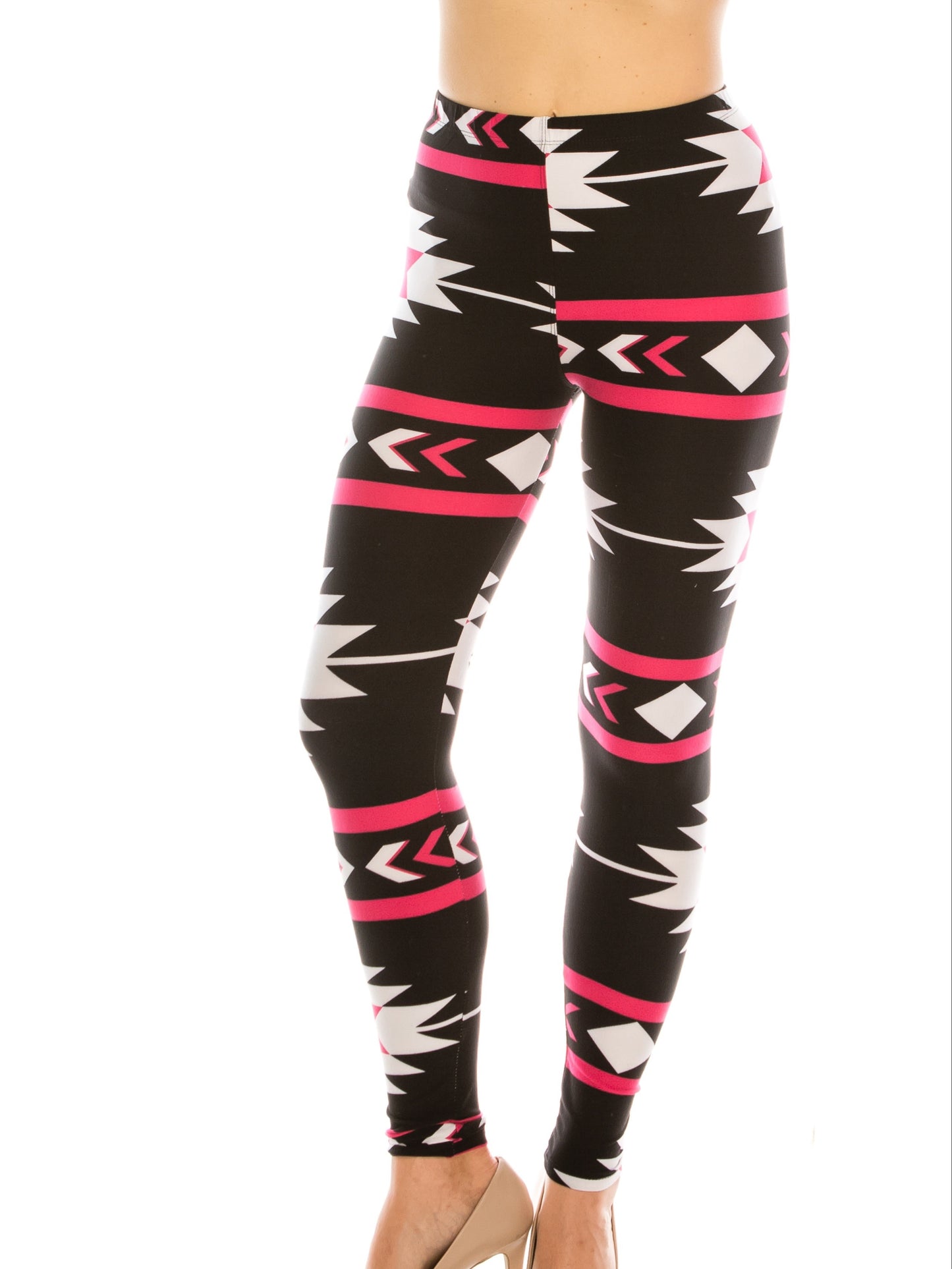 Fashion Printed Leggings For Women No See Through High Stretch Super Soft Leggings Regular