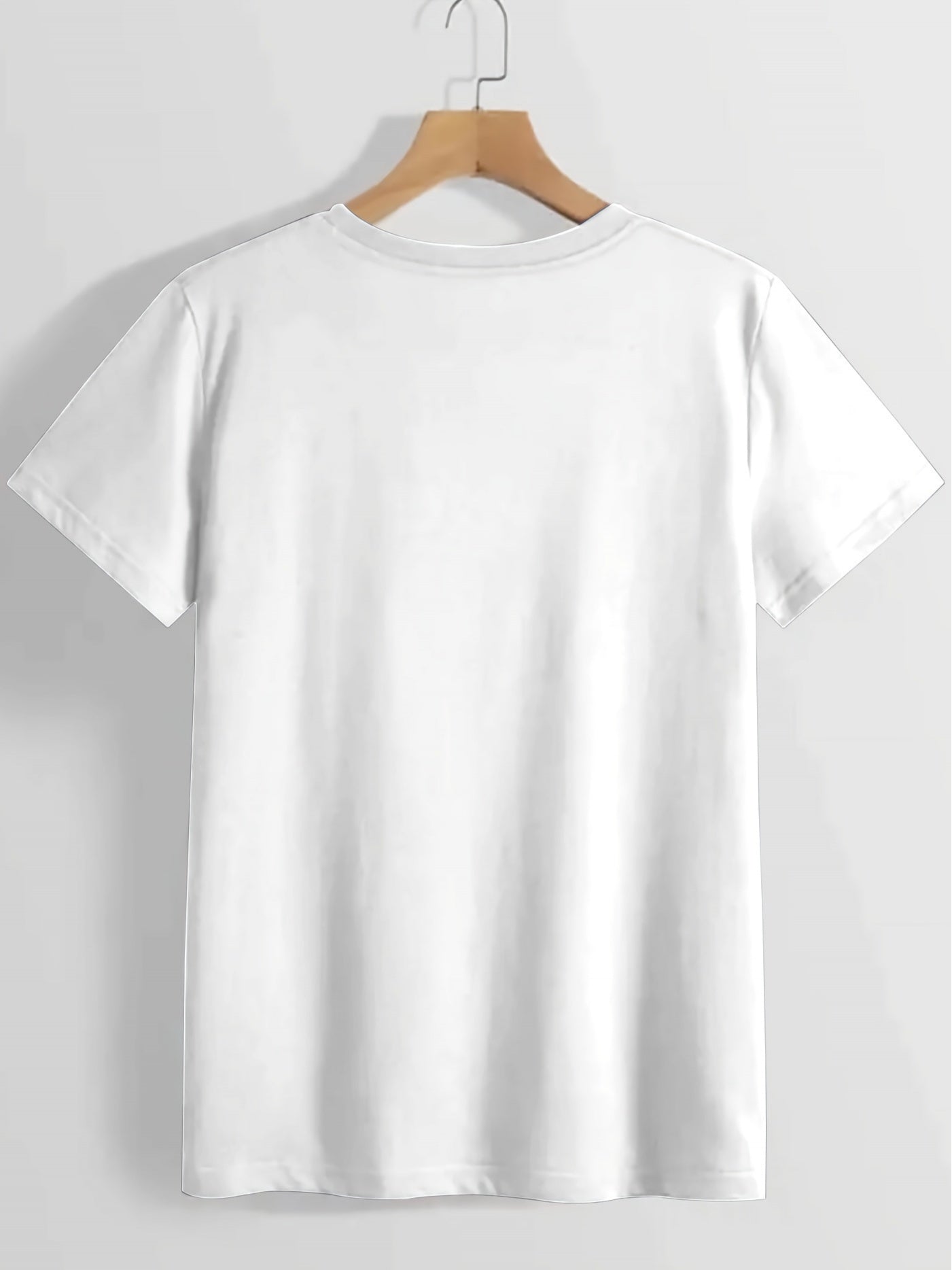Women'S Printed T-Shirt - Let Them Speak | White Top, Loose Casual Daily Party Shirt, Spring Summer Wear, Machine Washable, Short Sleeve, Fashionable Design, Soft Texture, Feminine Style