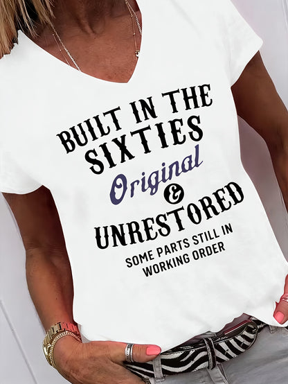Dark Gray Polyester Printed V-Neck T-Shirt - product view 3