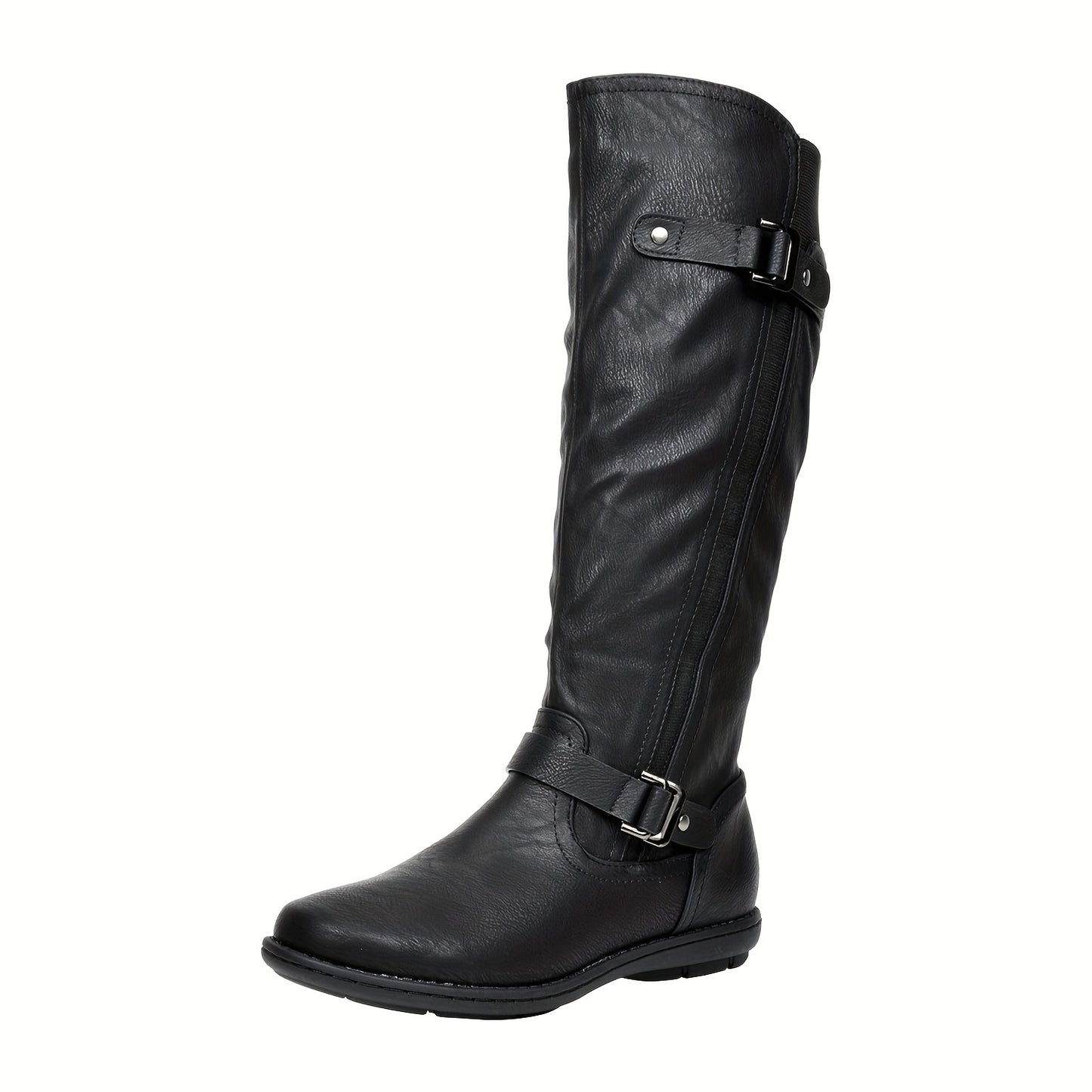 Knee High Faux Fur-Lined Winter Boots - Women's Fall Tall Boots