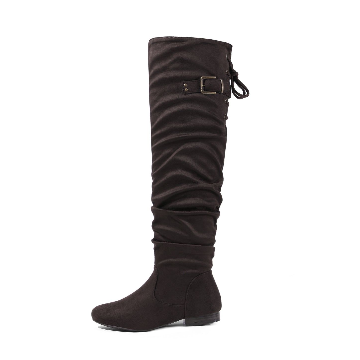 DREAM PAIRS Women's Suede Over The Knee Thigh High Winter Boots, Women shoes, comfortable Walkable Style shoes for women, over-the-knee boots for women, Knee length Autumn Winter Boots