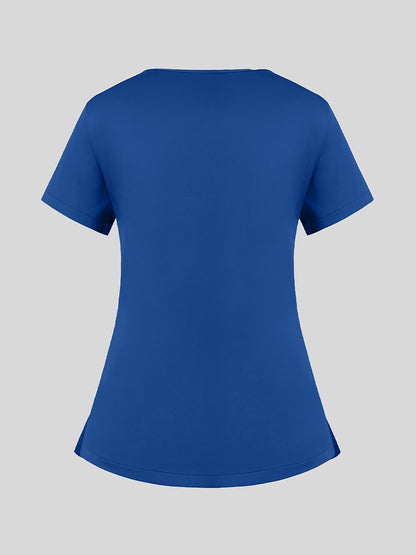 Women'S V-Neck Frosted Breathable Uniform Hand Washing Workwear Brush Hand Clothes Top