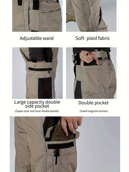 Men'S Tactical Cargo Pants - Quick-Dry Lightweight, Multi-Pocket Design, Regular Fit for Hiking, Camping, Outdoor Adventures (Belt Not Included), Hiking Pants, Adventure Clothing, Rugged Style, Scratch resistant Material, Utility Trousers