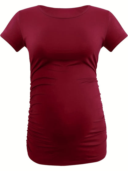 Set of 4 Short Sleeve Maternity Tops for Expecting Mothers