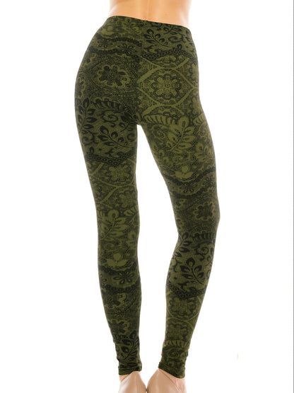 The Leggings Women's Fashion Printed Fashion Leggings Regular Workout