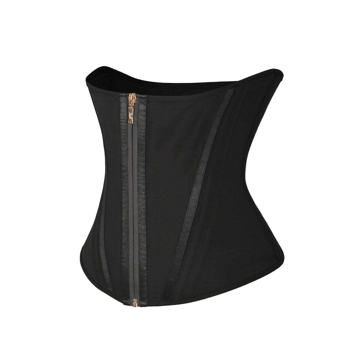 Feelingirl Plus Size Adjustable Hooks And Zipper Long Torso Tummy Control Corset Latex Waist Trainer for Women, 15 Steel Boned Back Support Waist Trainer Belt
