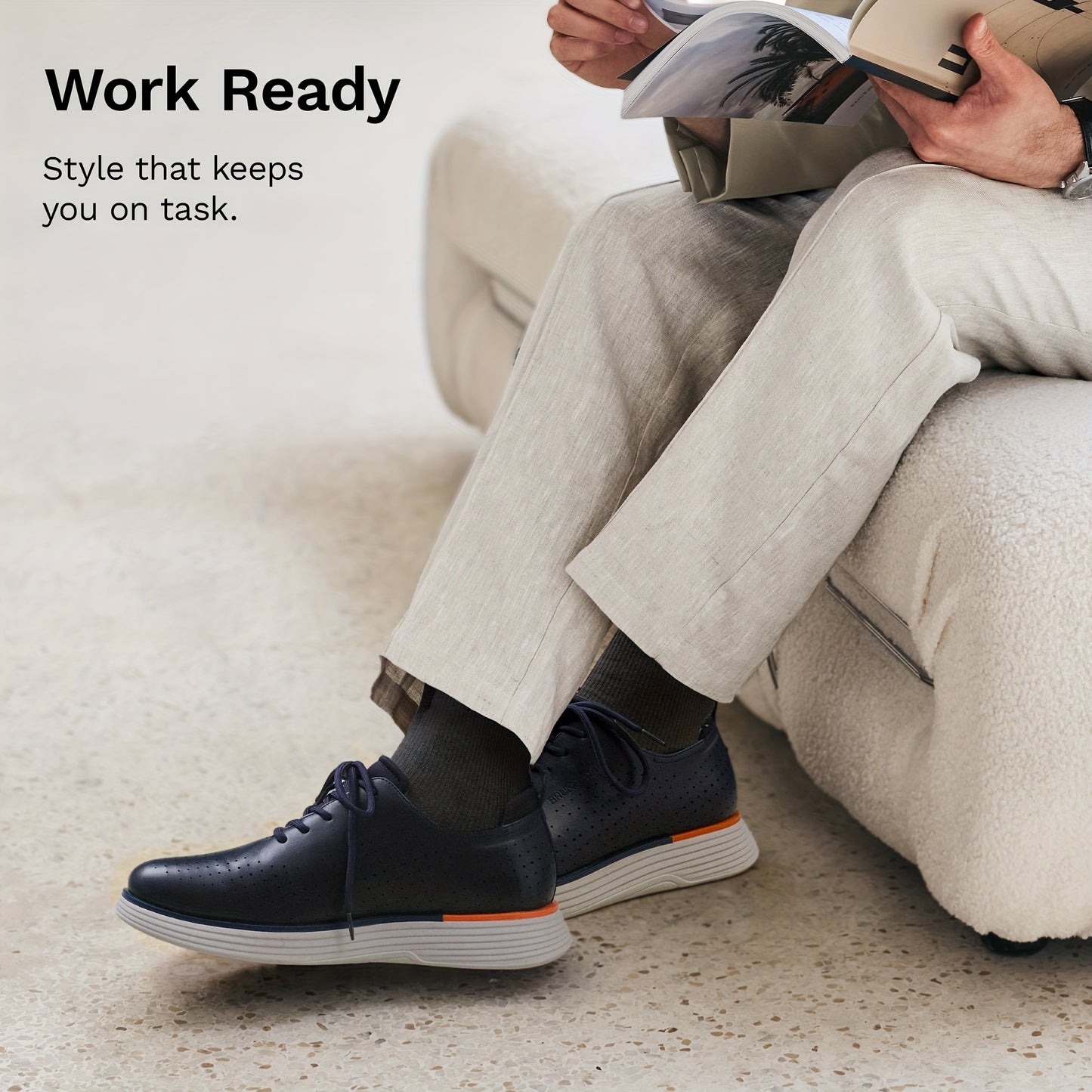 Men'S MaxFlex Fashion Sneaker Oxford Shoes Classic Business Casual Shoes Suitable for Daily and Formal Wear