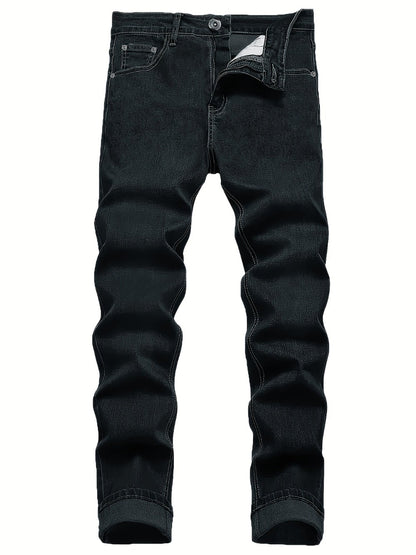 Men's Slim Fit Jeans - Classic Wash Clean Finish Modern