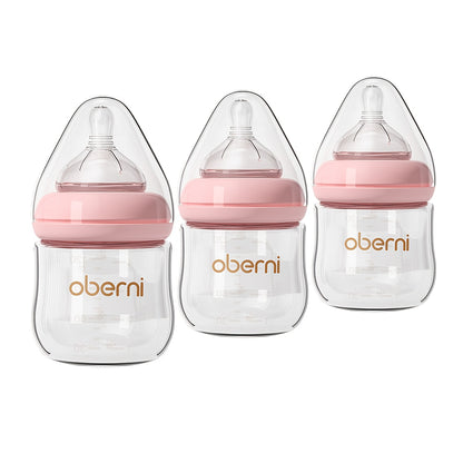Baby Bottle - Anti-Colic Glass Oberni 4Oz