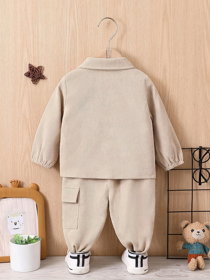Children'S Suit Boys' Autumn Winter Clothes Baby Fashion Work Clothes 2pcs Boy'S Sports Suit Children, for Outdoor