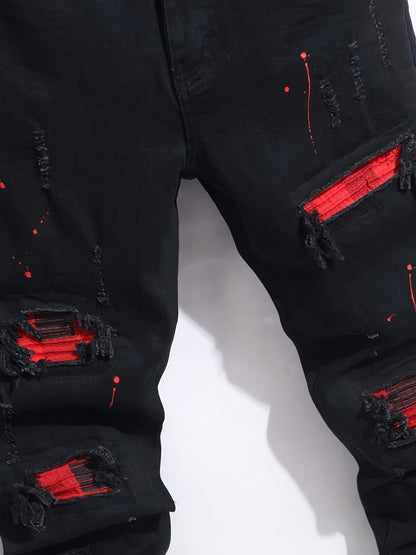 Men's Slim Fit Jeans - Black Denim Clean Finish Modern 952485