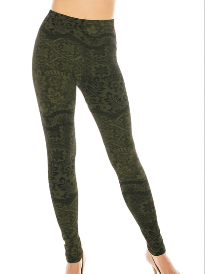 The Leggings Women's Fashion Printed Fashion Leggings Regular Workout