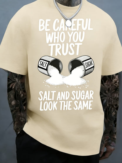 Men's Graphic T-Shirt - Round Neck Short Sleeve Travel Style