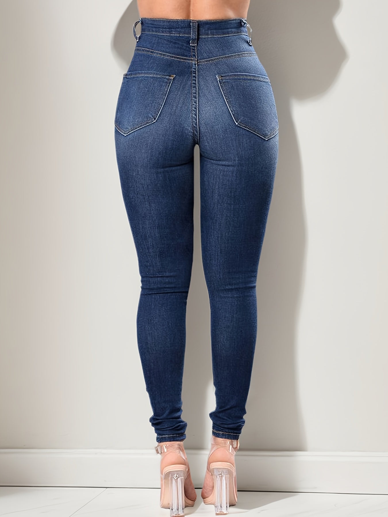 Tight Jeans with a High Waist And High Stretch, Perfect for Casual Wear And Daily Use, Designed for Women