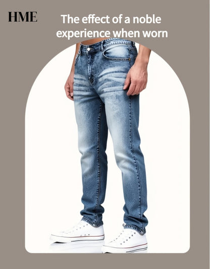 Men's Slim Fit Jeans - Classic Wash Clean Finish Travel 625125